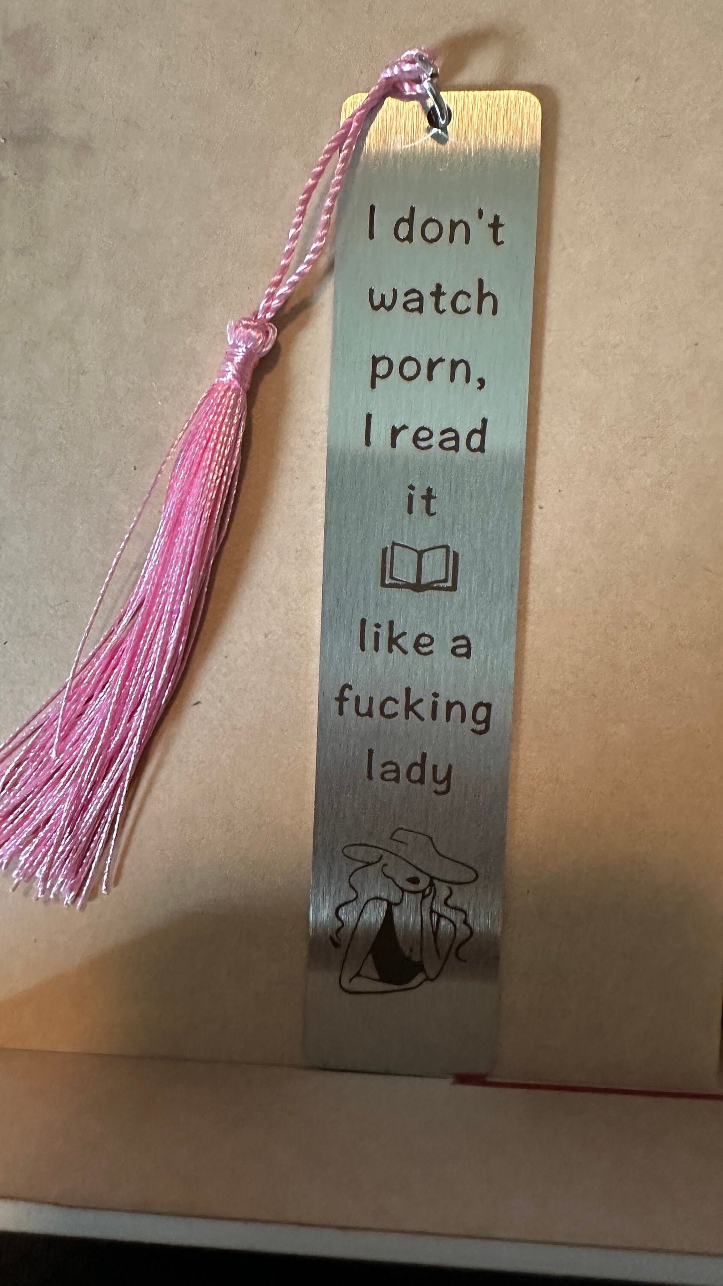 Funny adult humor bookmark.  F word bookmark, Funny gift