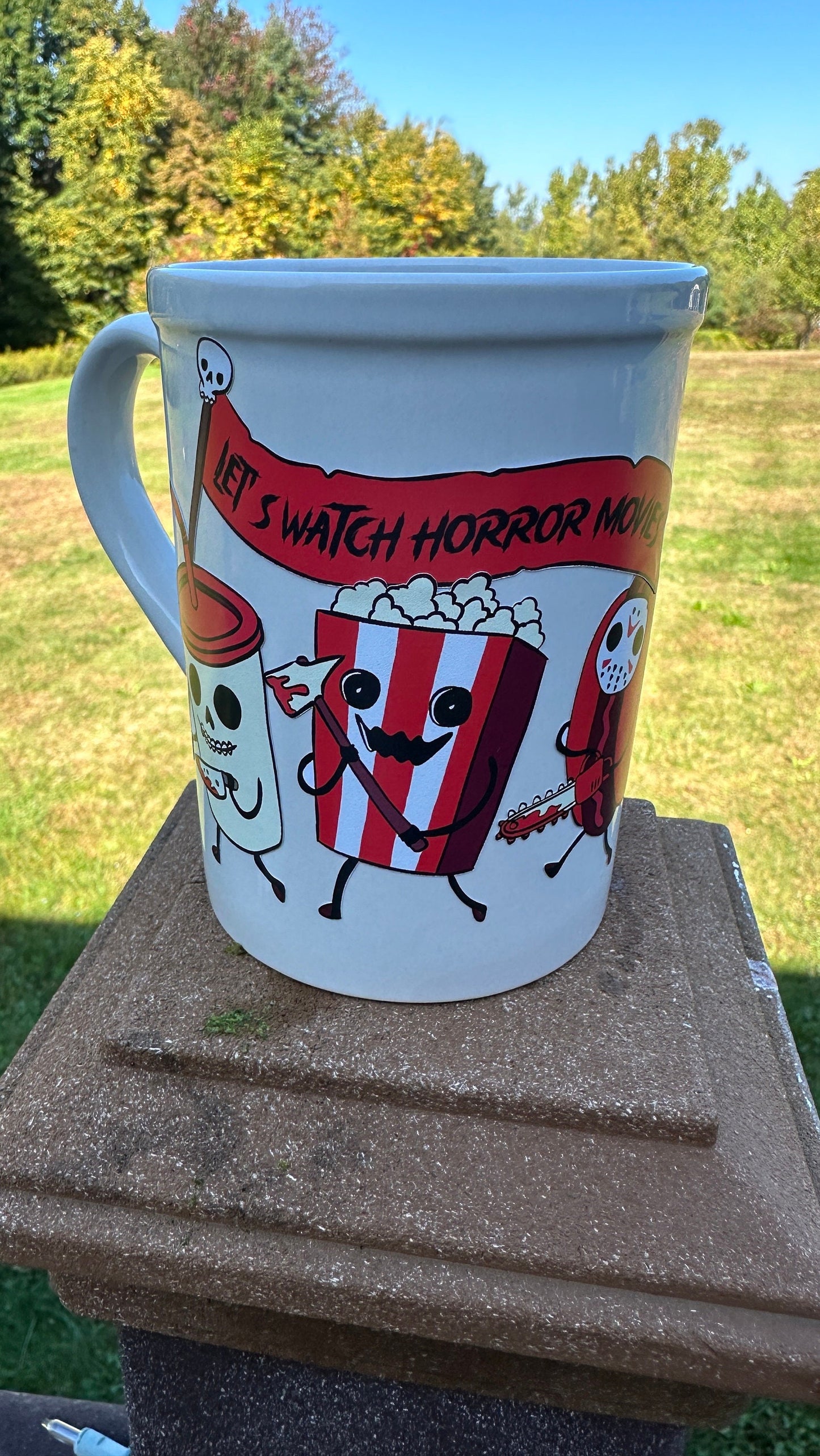 Ghostface, Horror coffee mugs, No you Hang up!  Watch horror movies and chill