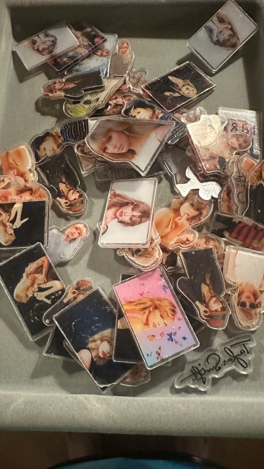 Swift Acrylic Charms, two sided image, Use for many DIY projects!