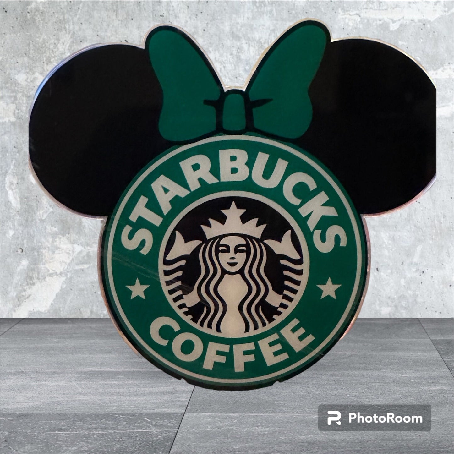 Starbucks Mickey Head 20 CM Acrylic figure - Wall Decoration - Counter decoration - Window Decoration