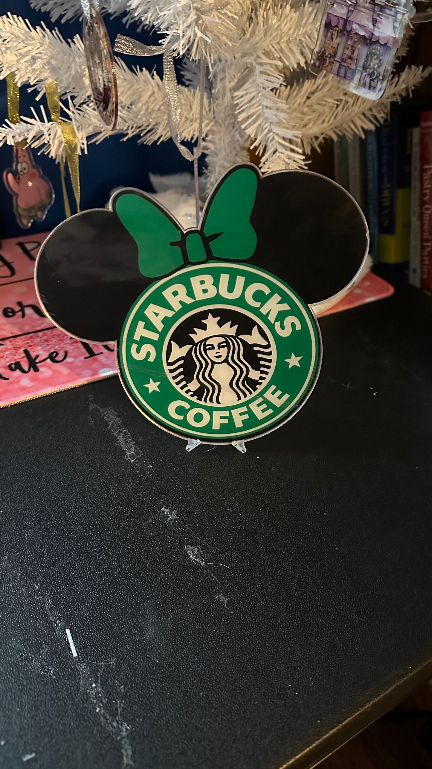 Starbucks Mickey Head 20 CM Acrylic figure - Wall Decoration - Counter decoration - Window Decoration