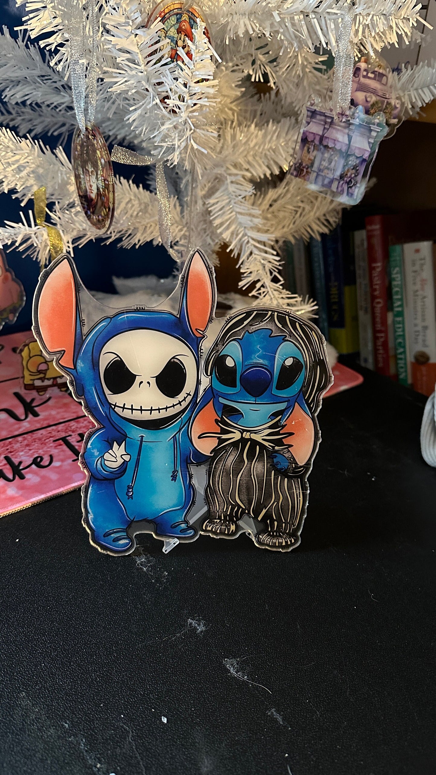 Stitch and Jack Skellington 20 CM Acrylic figure - Wall Decoration - Counter decoration - Window Decoration