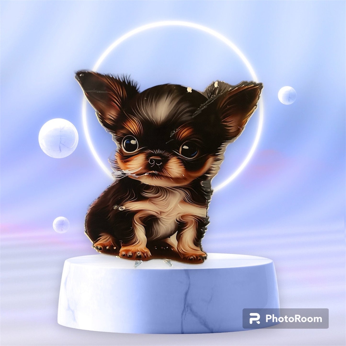 Yorkie Dog 20 CM Acrylic figure - Wall Decoration - Counter decoration - Window Decoration