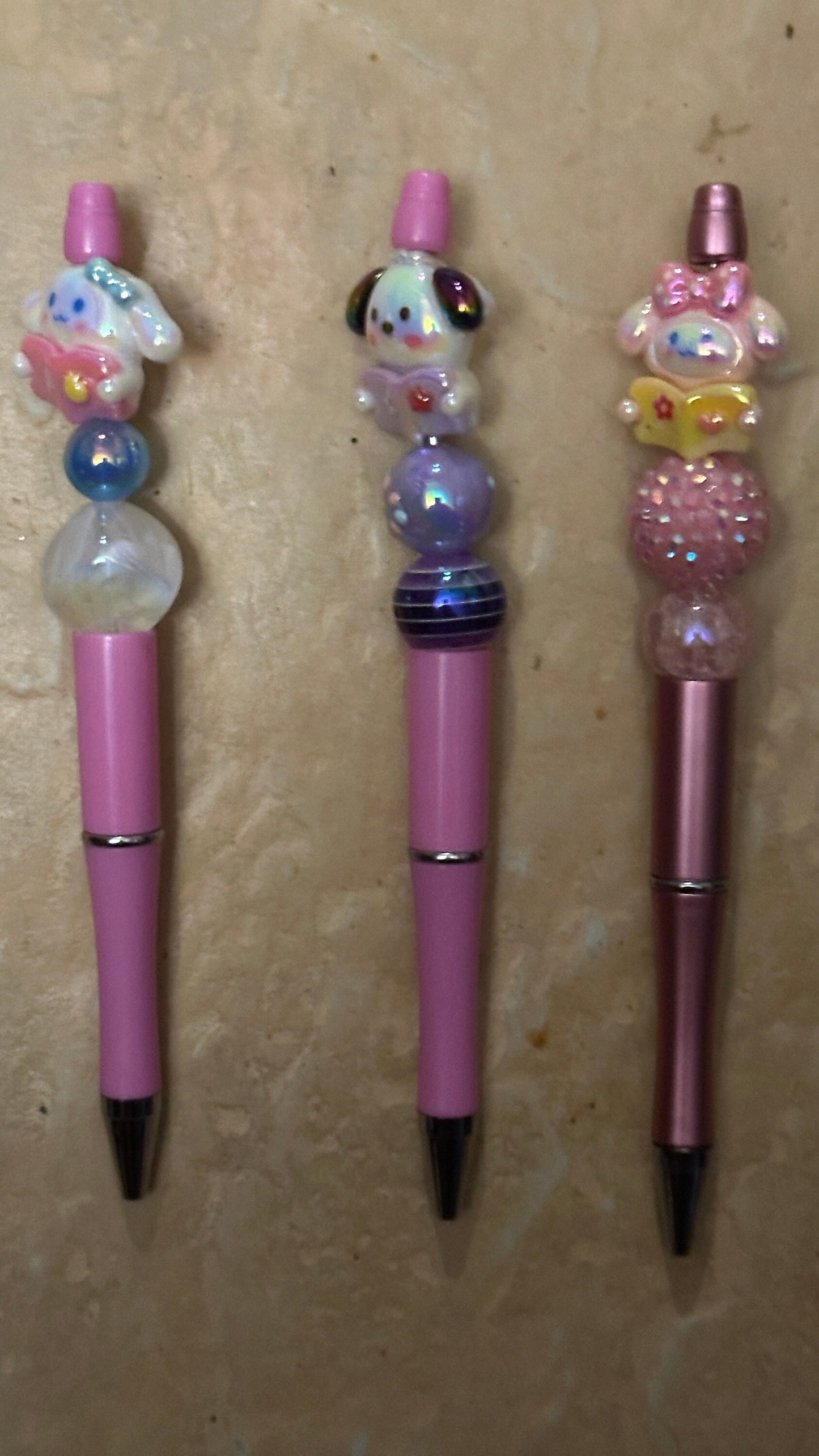 Sanrio beaded pens! beaded pen, journal pens, bullet journal