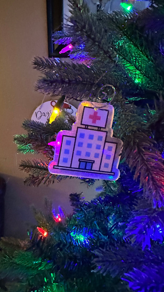 Medical themed ornaments.  Hospital Decorations - Medical Office Decorations