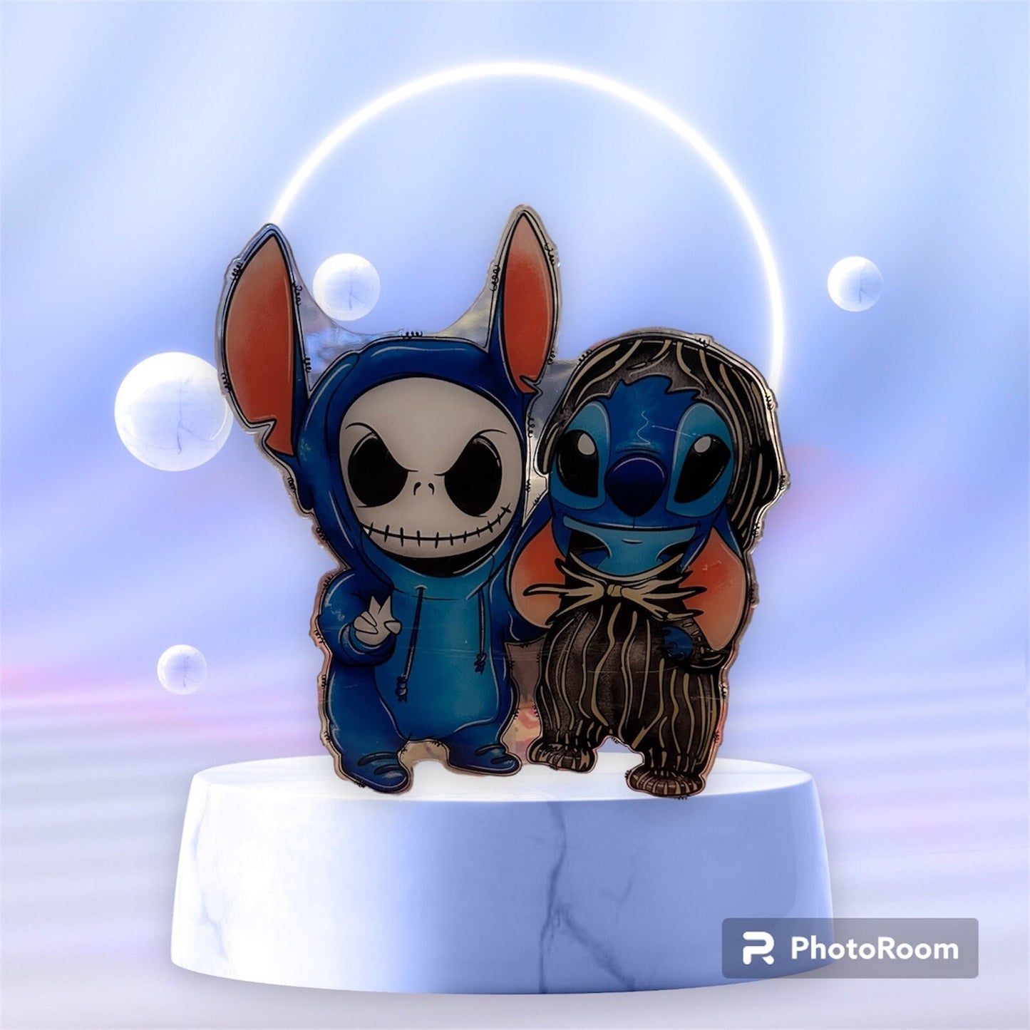 Stitch and Jack Skellington 20 CM Acrylic figure - Wall Decoration - Counter decoration - Window Decoration