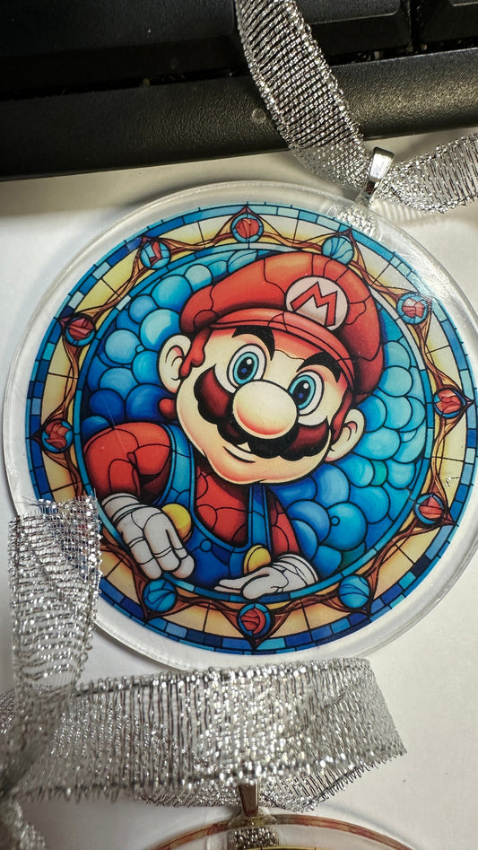 Mario Ornaments - Room Decor - Christmas ornaments - Gamer decor