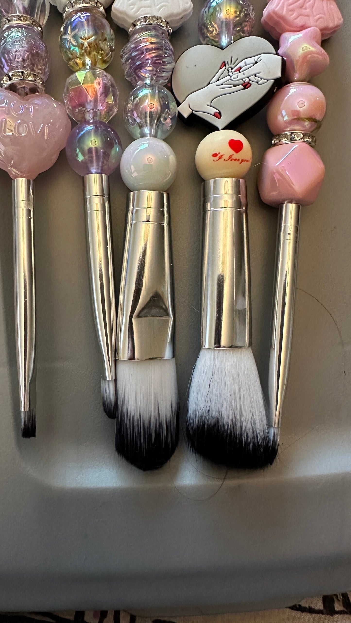 Bride themed makeup brushes. Make-up Brush Sets /Fun Make-up Brush Sets/ Custom Make-up Brush Sets/Gift for Her/Wife/Queen/