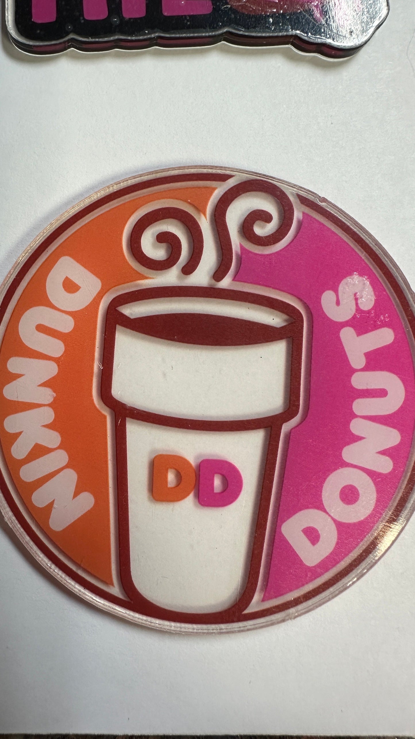 Dunkin Donuts Badge, funny badge, Teacher badge,