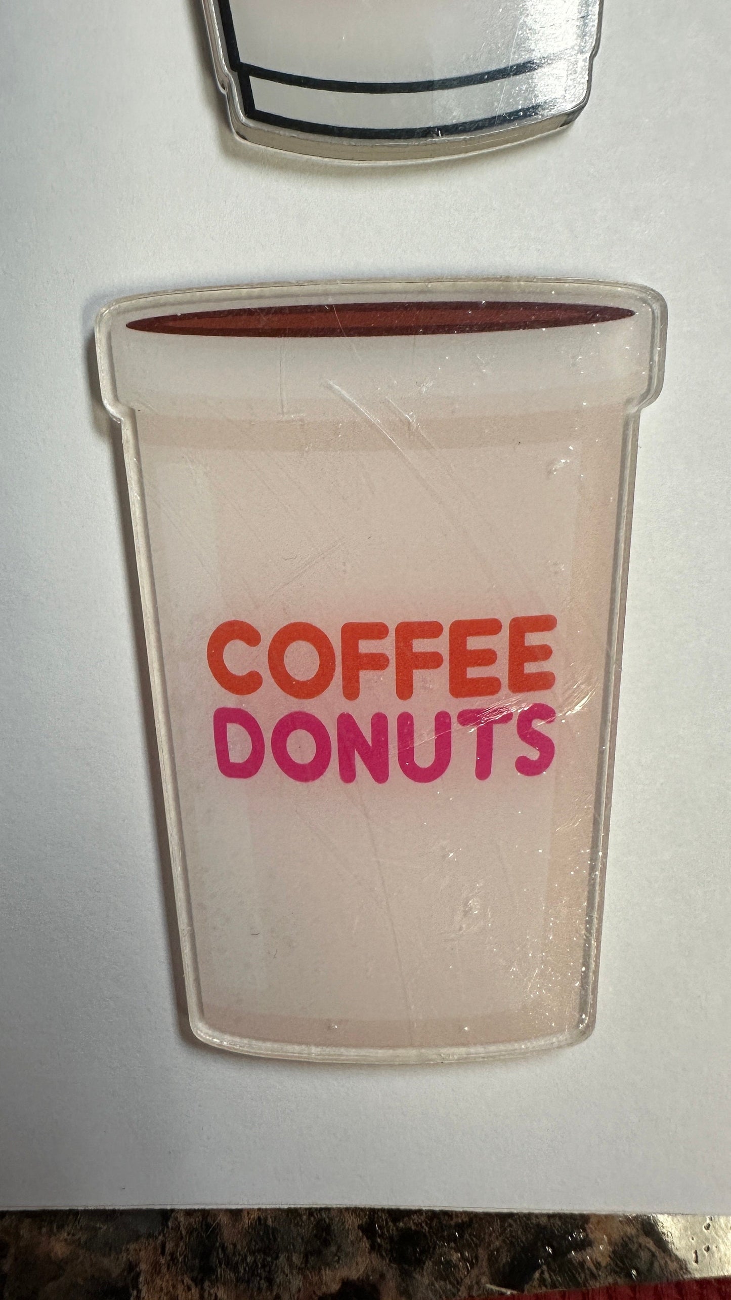 Dunkin Donuts Badge, funny badge, Teacher badge,