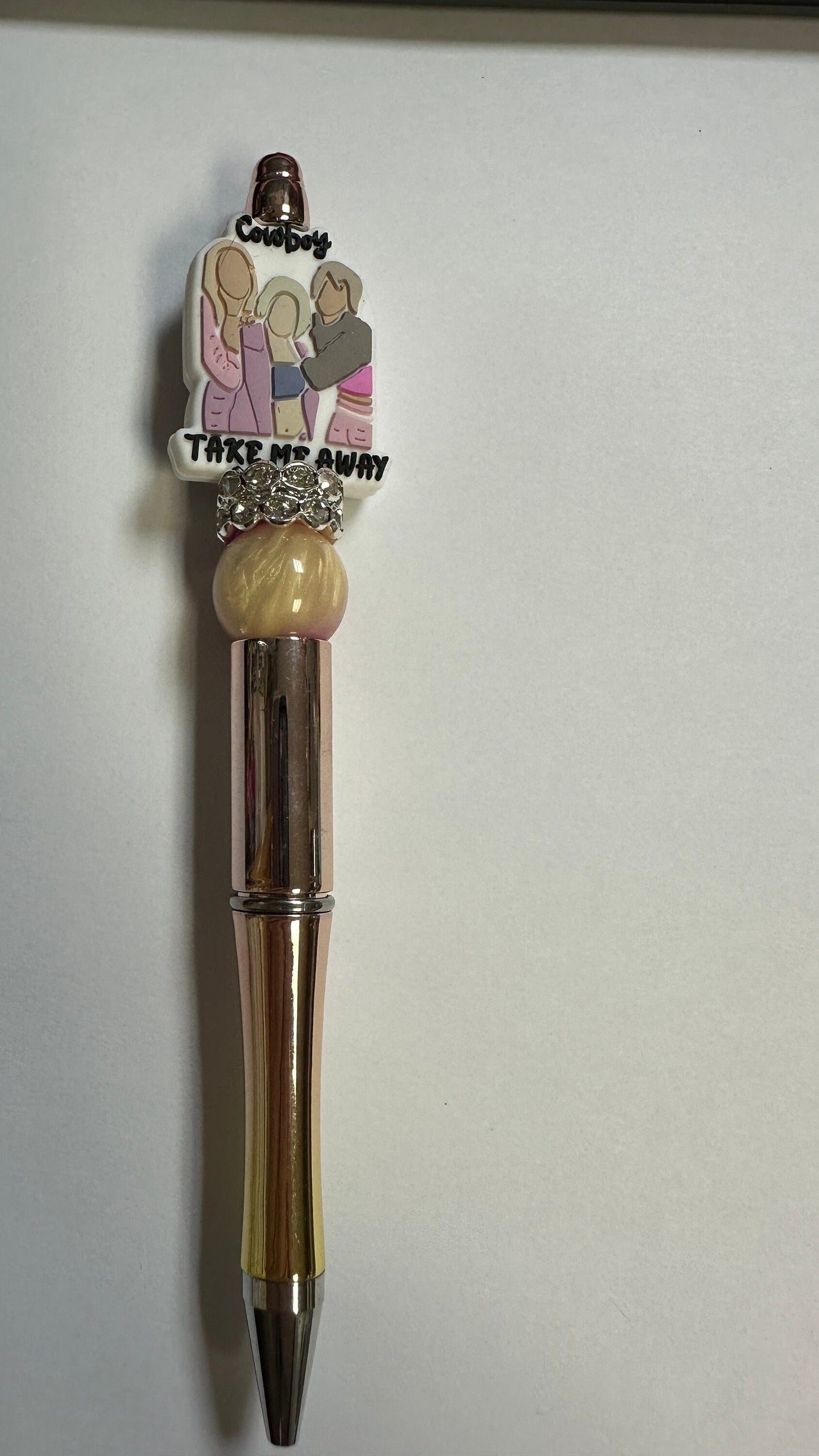 Dixie Chicks, Cowboy take me away beaded pen, Journal pens, funny pens