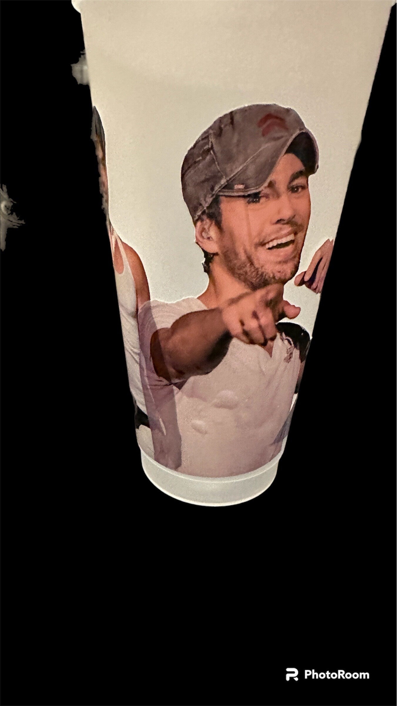 Enrique Iglesias Cup from Starbucks, Custom Starbucks cup Vinyl Decorative