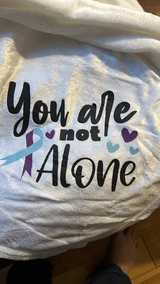 Suicide Awareness Fleece Blanket, Personalized Gift, Custom Gift